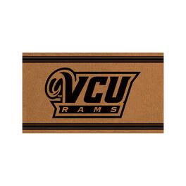 Evergreen Enterprises - VCU Rams 28" x 16" Primary Logo Outdoor Coir Entryway Mat - Multicolor
