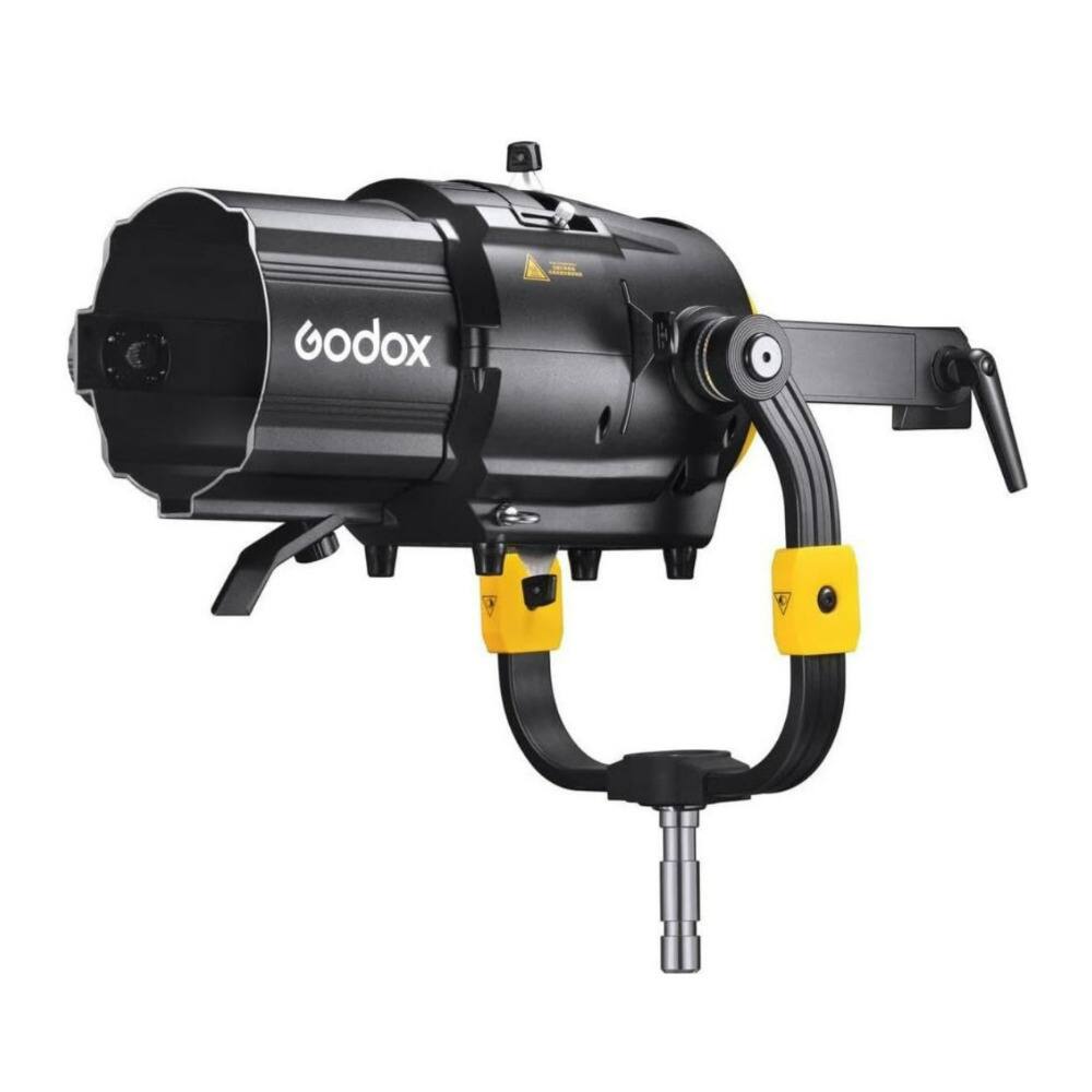 Left. Godox - Godox Spotlight Mount Set Black for Godox MG1200Bi Light with Dual Drop In Slot.