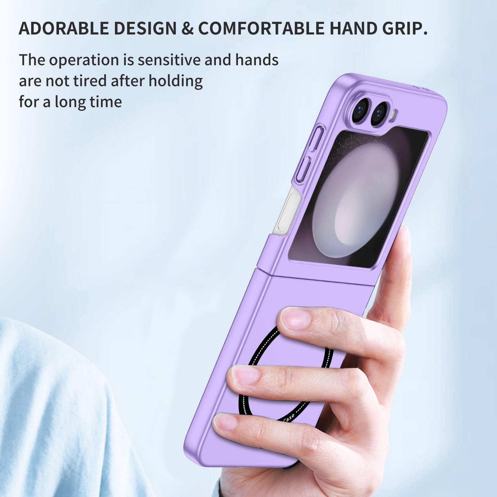 ADORABLE DESIGN & COMFORTABLE HAND GRIP.  
The operation is sensitive and hands are not tired after holding for a long time
