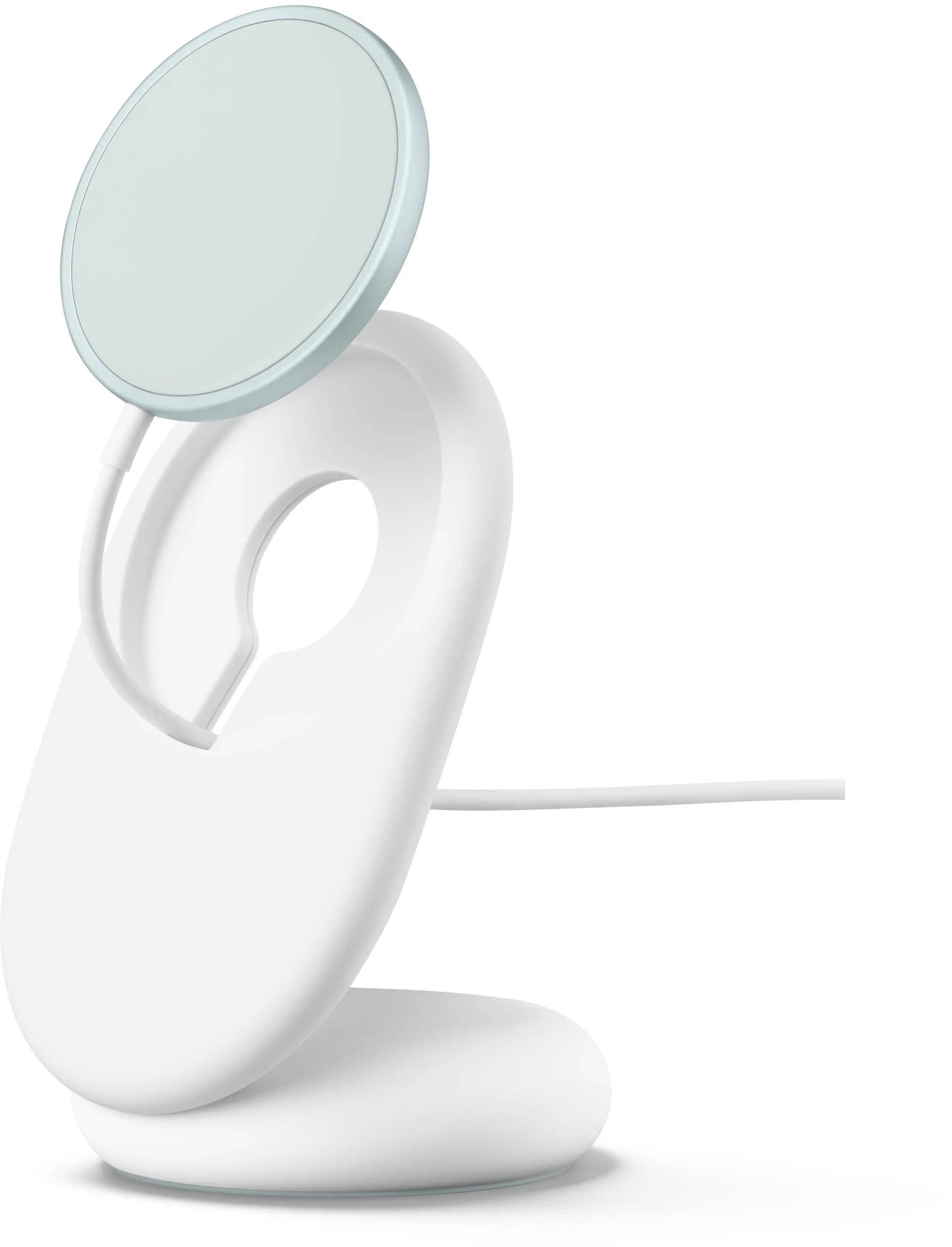 Alt View 1. Google - Qi2 Charger + Stand - Fog.