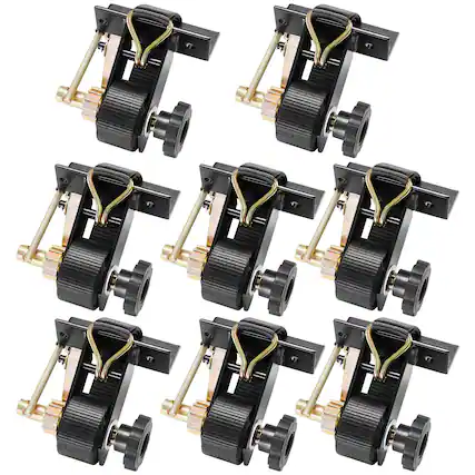 Front. VEVOR - Ladder Rack Ratchet Straps, Black Square Tube Mount, 1.5 in Wide x 7.4 ft Long Black Ladder Rack Straps - Black.