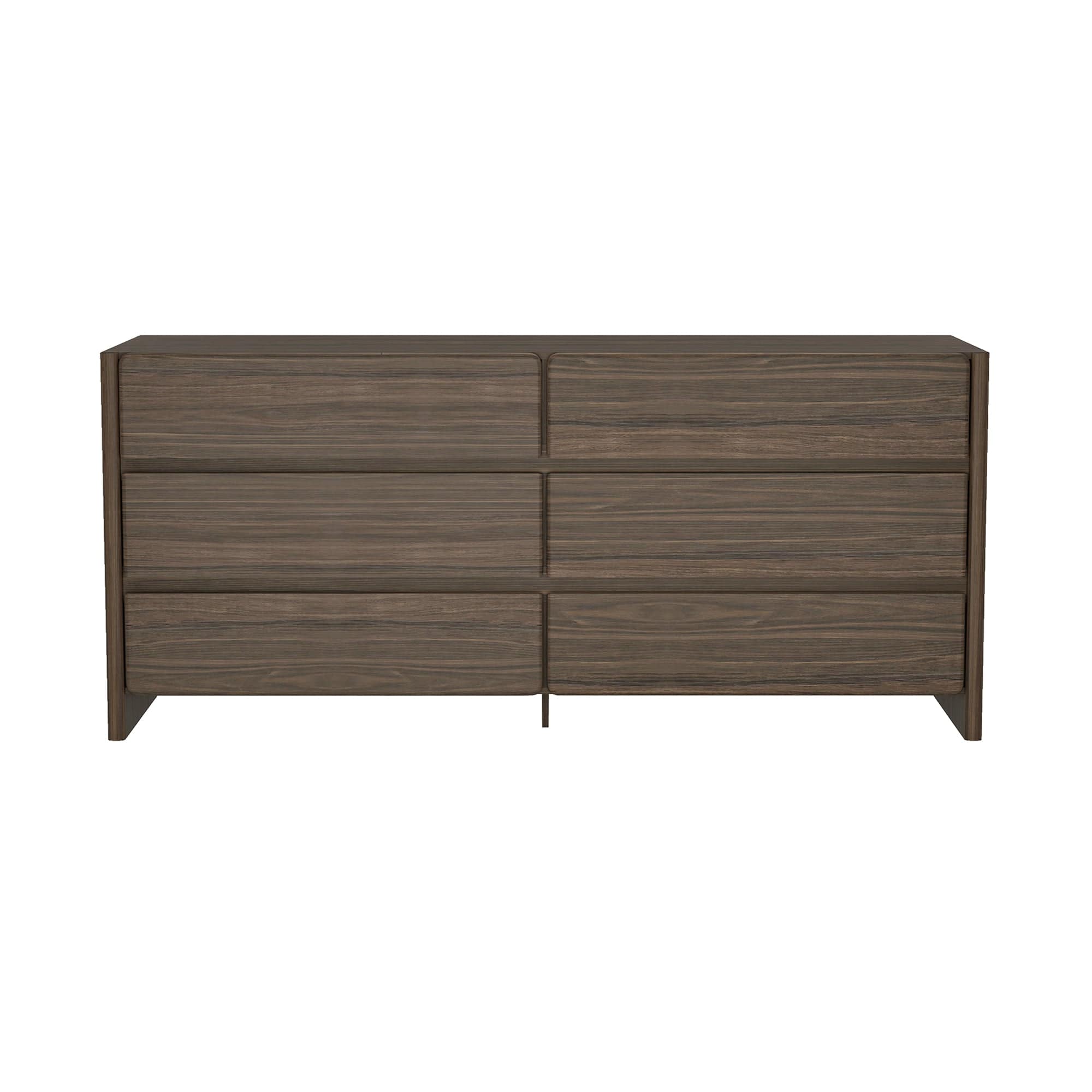 Manhattan Comfort - Linda Modern 72" Dresser - Walnut Brown