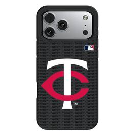 Keyscaper - MLB - Minnesota Twins - Personalized Bump Case with 8.2ft Drop Protection - 14 Pro Max - Multicolor