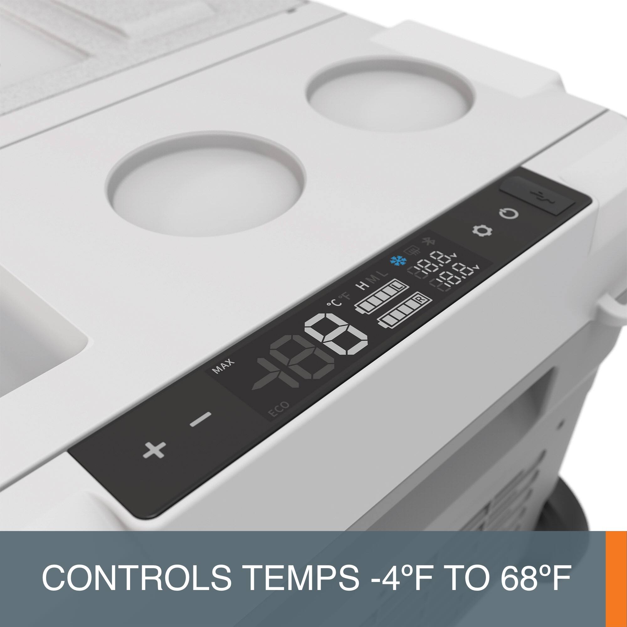 Controls Temps -4°F to 68°F