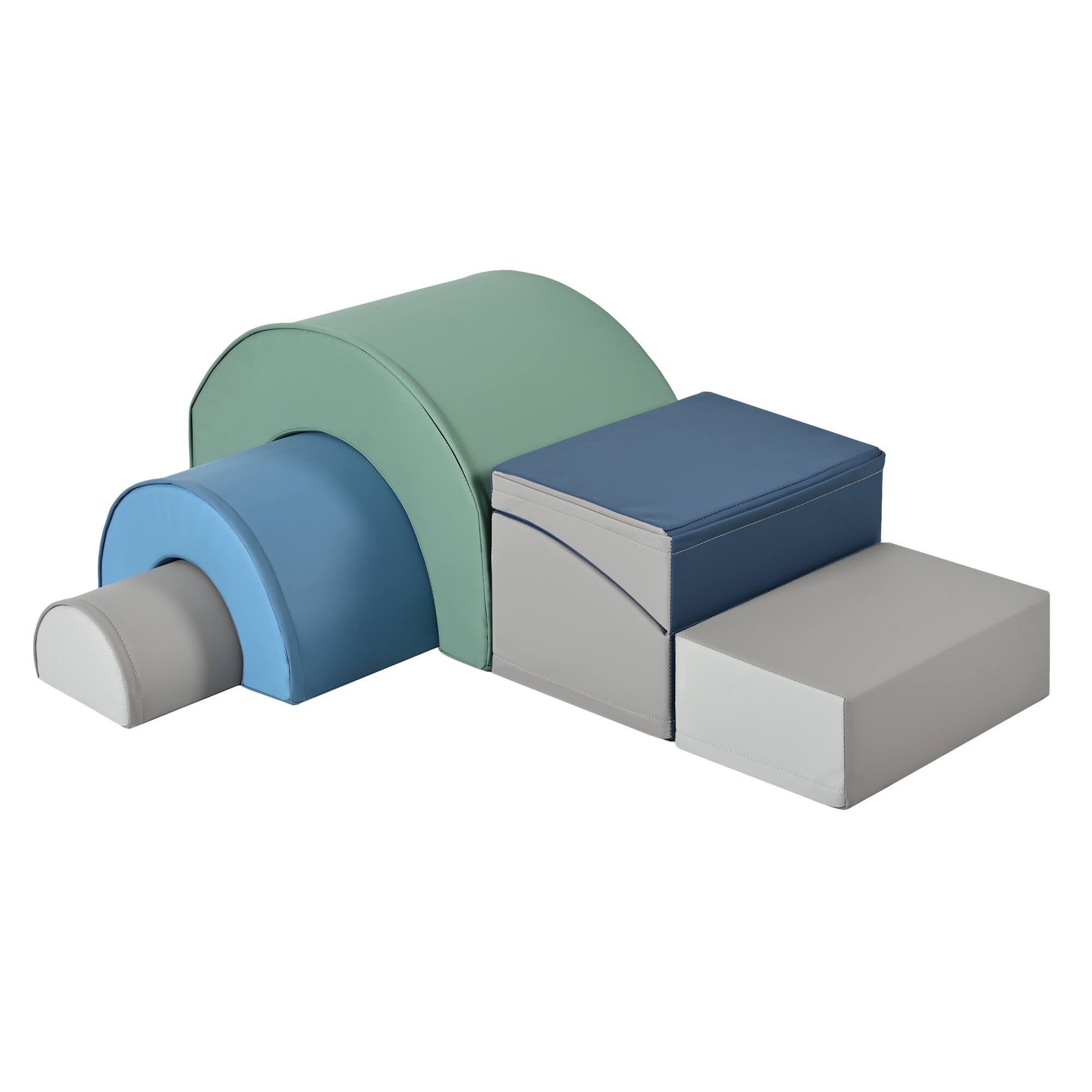 Alt View 2. Siljoy - 5‑Piece Lollipop‑Shaped Kids Climbing Toys, Soft Foam Blocks, Indoor Play, Safe EPE, Lightweight, for Toddlers - Colorful.