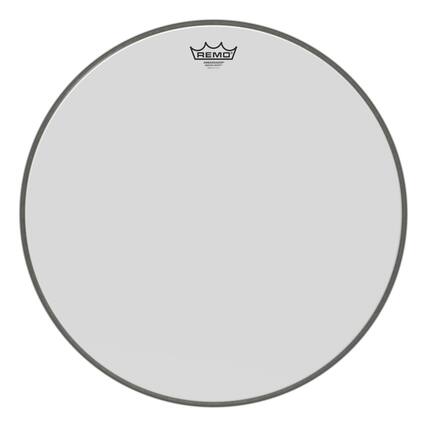 Front. Remo - Ambassador Smooth White Series Drumhead.