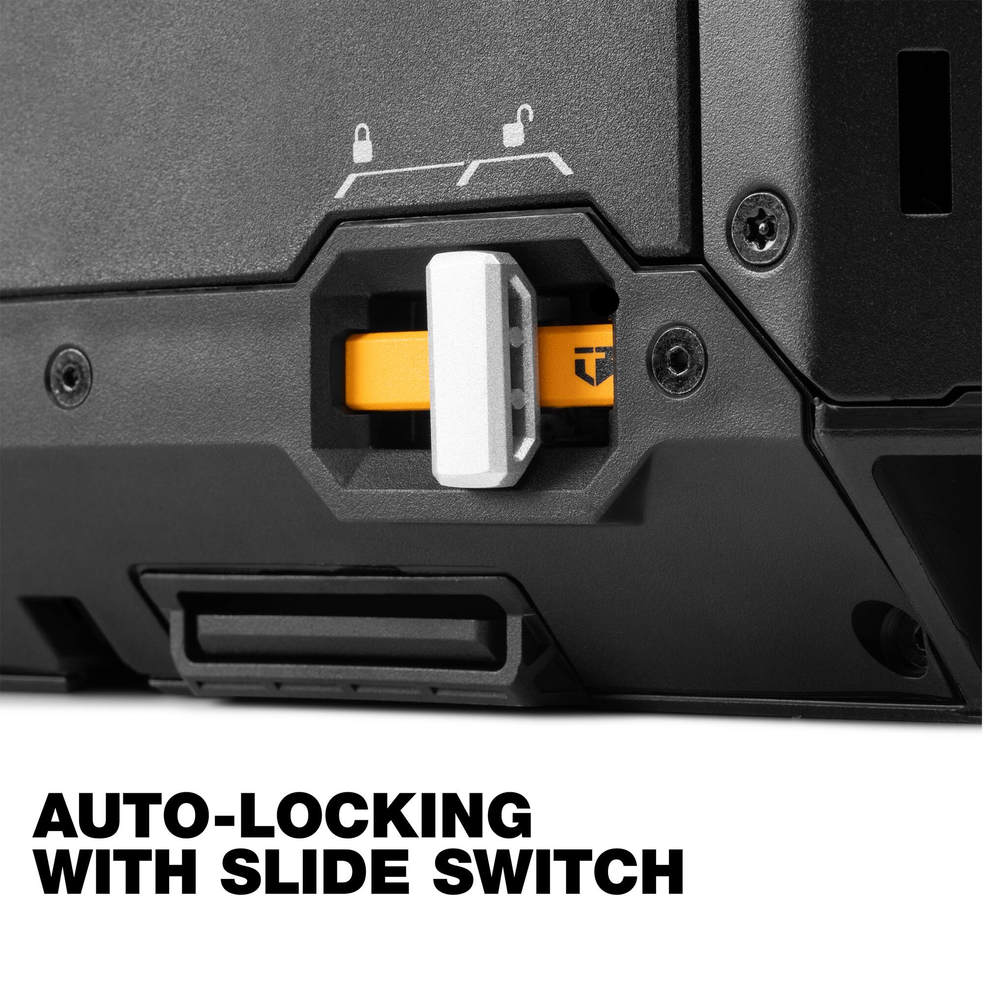 AUTO-LOCKING WITH SLIDE SWITCH