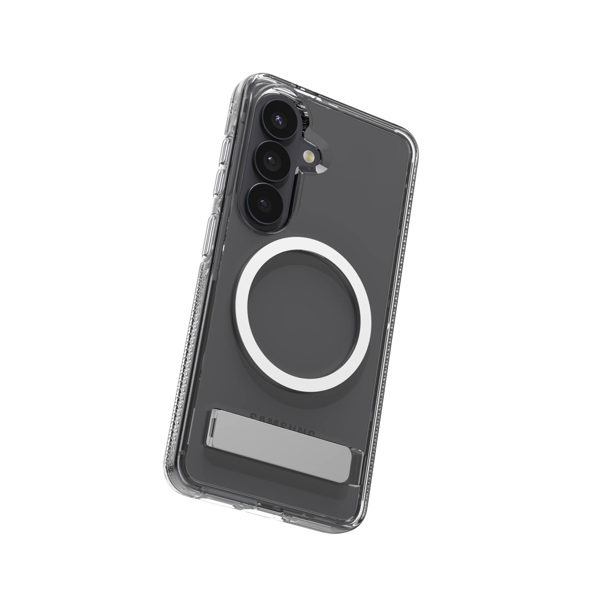 Alt View 20. ZAGG - Crystal Palace Snap Magnetic Case with Kickstand for Samsung Galaxy S26 - Clear.