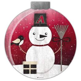 Fan Creations - Arizona Diamondbacks 12'' Snow Globe Wall Art - Multicolor