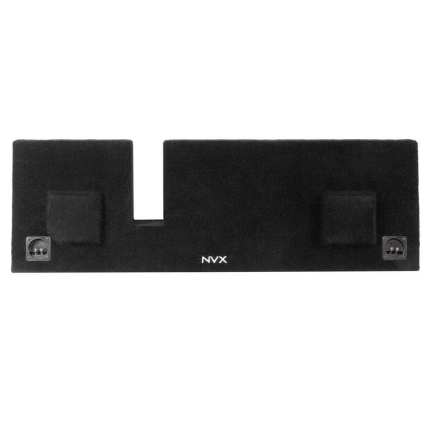 Alt View 2. NVX - 2009-2018 Ford F-150 Extended Cab - Custom-Fit Empty Dual 12" Sealed Subwoofer Enclosure - Black.