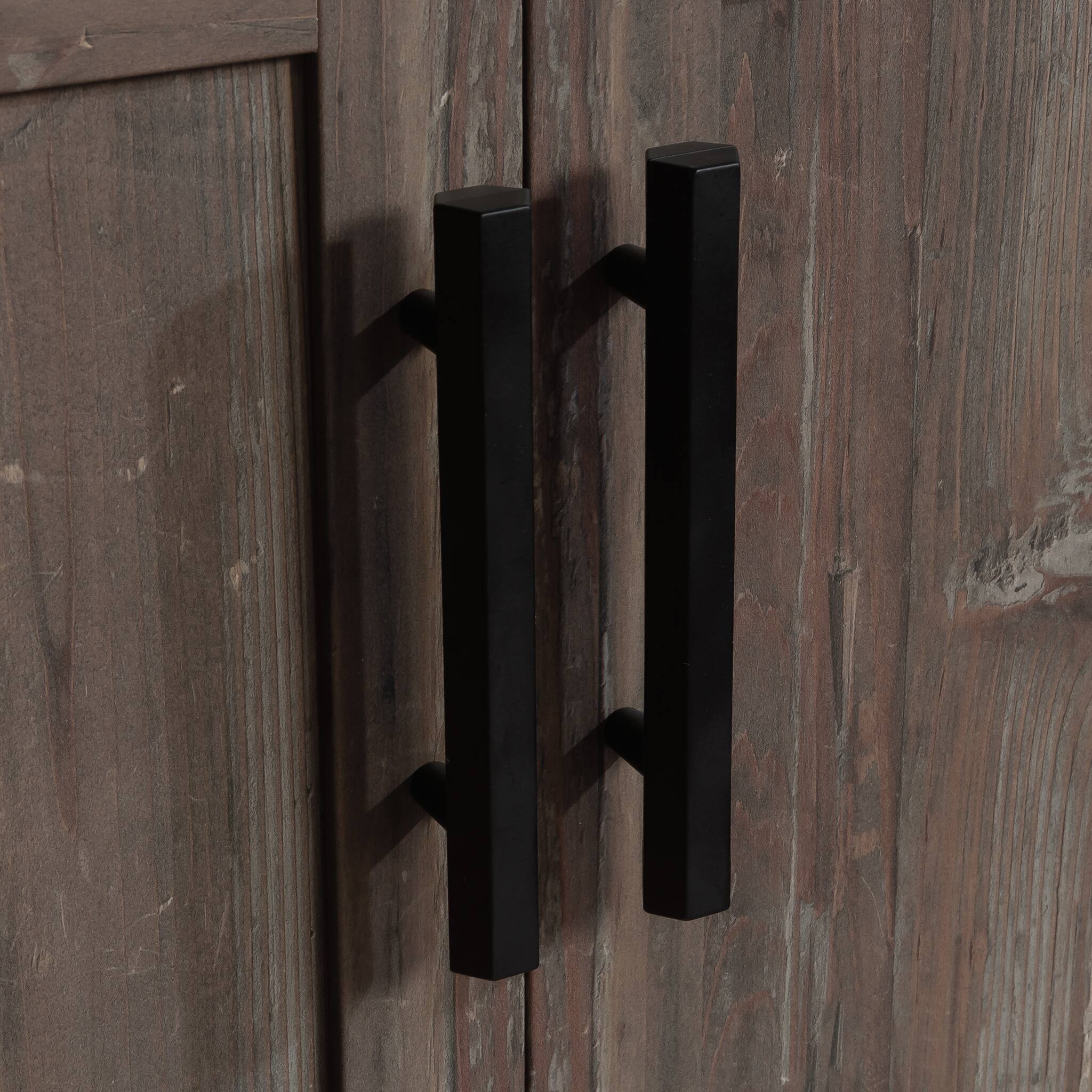 Left. TinyHomie - Credenza Brown Finish - Brown.