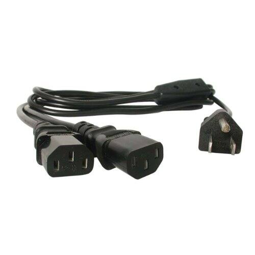 Startech - 6ft Computer Power Cord Y Splitter