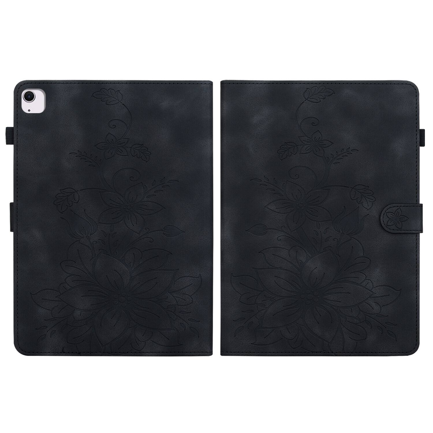 Alt View 1. Dteck - For Apple iPad Air (M4) 13" 2026/M3 2025/M2 2024 & iPad Pro 12.9" 3rd-6th Flip Card Holder Leather Cover Anti-Slip Stand - Black.