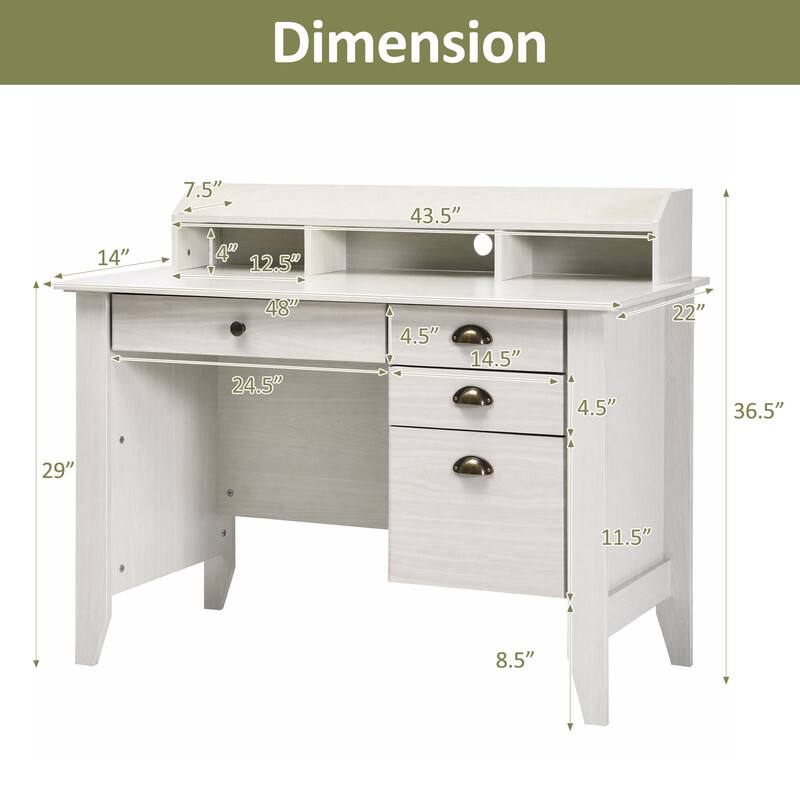 Dimension 14" 7.5" 4" 12.5" 43.5" 48" 24.5" 4.5" 14.5" 4.5" 22" 36.5" 29" 11.5" 8.5"