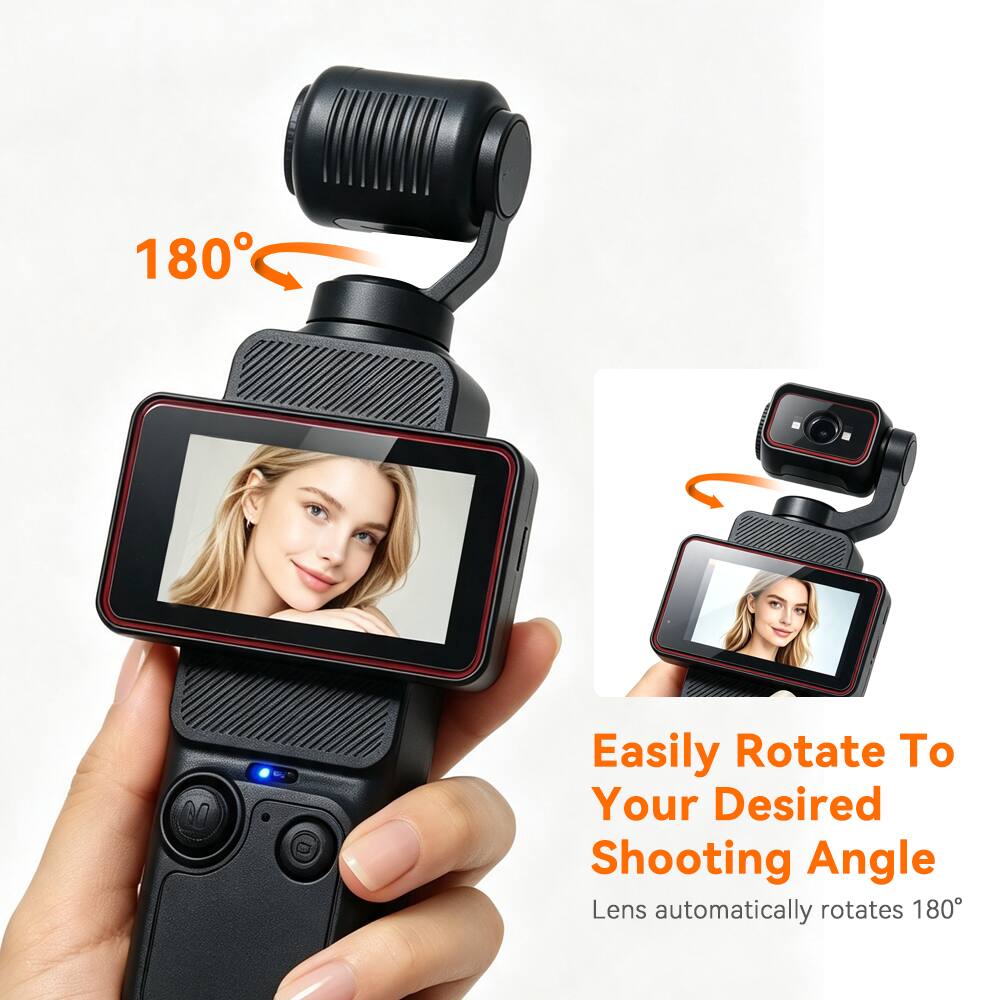 180°

Easily Rotate To Your Desired Shooting Angle

Lens automatically rotates 180°