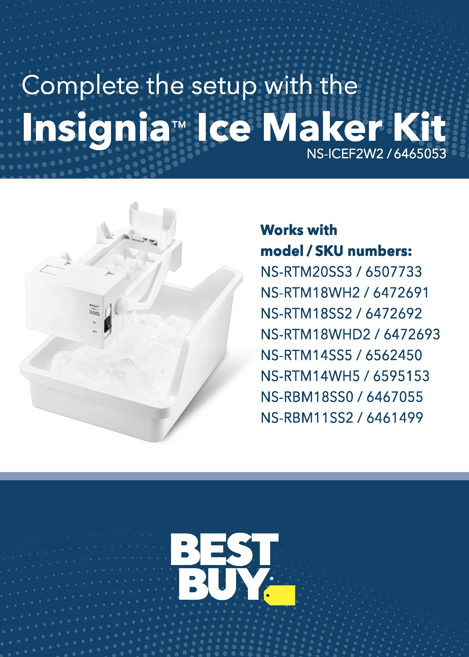 Insignia - Brandclub - Insignia™ - Ice Maker Kit for Select 