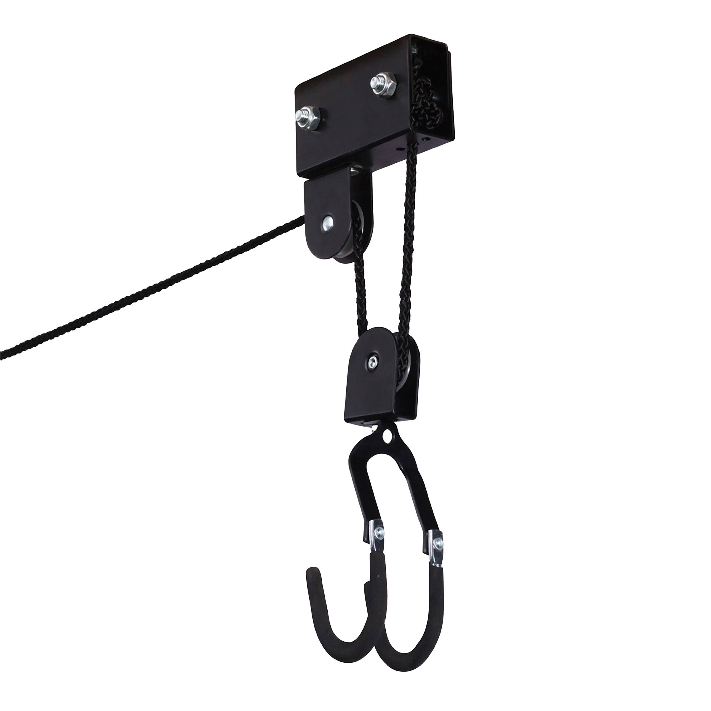 Alt View 3. RAD Sportz - Overhead Bike Storage System - Black.