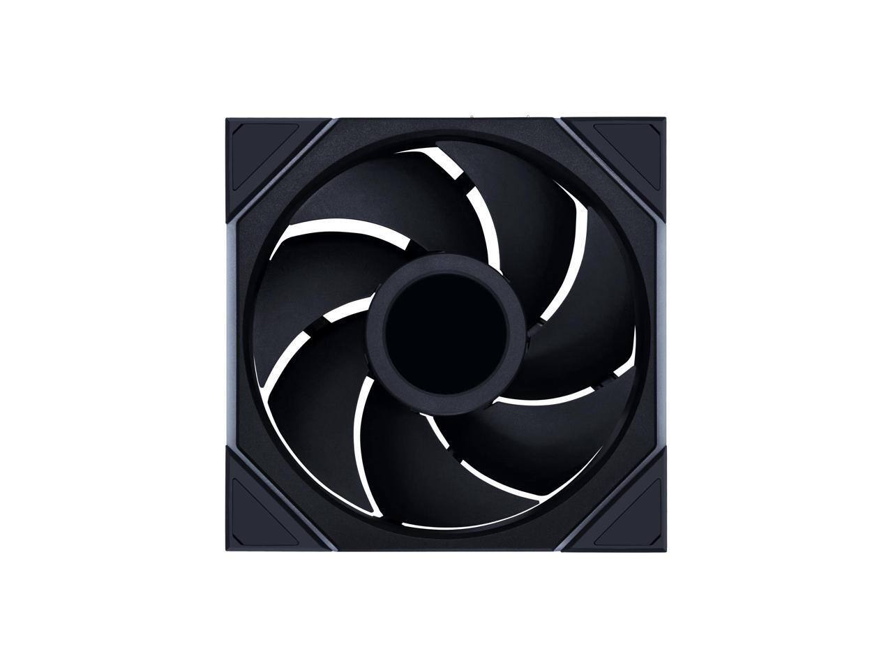 Alt View 1. Lian Li - Lian Li UNI Fan TL LCD Wireless 140mm ARGB FDB Single Pack Black (14TLLCD1W1B) - Black.