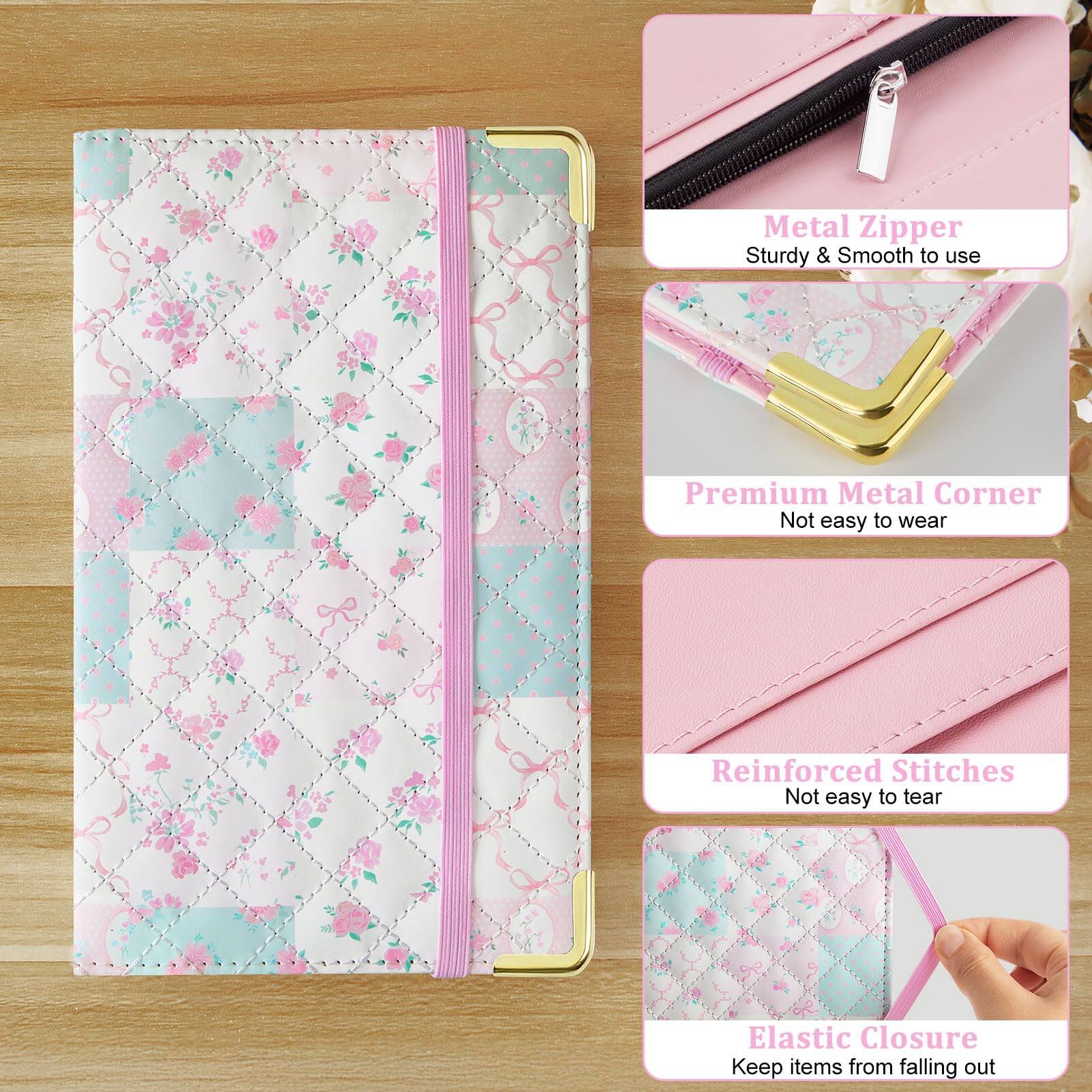 - Metal Zipper: Sturdy & Smooth to use
- Premium Metal Corner: Not easy to wear
- Reinforced Stitches: Not easy to tear
- Elastic Closure: Keep items from falling out