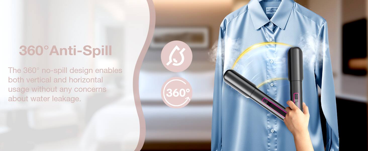 360° Anti-Spill

The 360° no-spill design enables both vertical and horizontal usage without any concerns about water leakage.