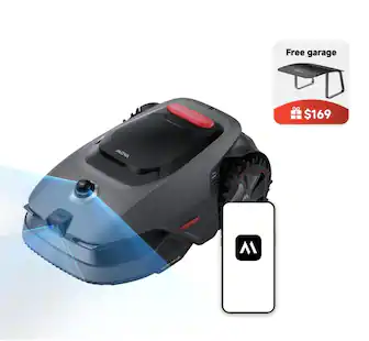 MOVA - LiDAX Ultra 1000 Robotic Lawn Mower,0.25 acre,Dual Mapping, Wire-Free,Edge Cutting, Adjustable Cutting Height - Black