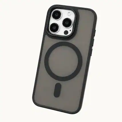 Front. Kitcheniva - Heavy Duty Protective Anti-Scratch Dual Layer Case And Screen Protector IPhone 16 Pro Black - Black.