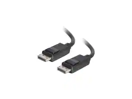 Cables to Go - C2G 54401 Displayport Cable with Latches M/M, 8K UHD Compatible - Digital Audio Video, (6 Feet, 1.82 Meters) - Black