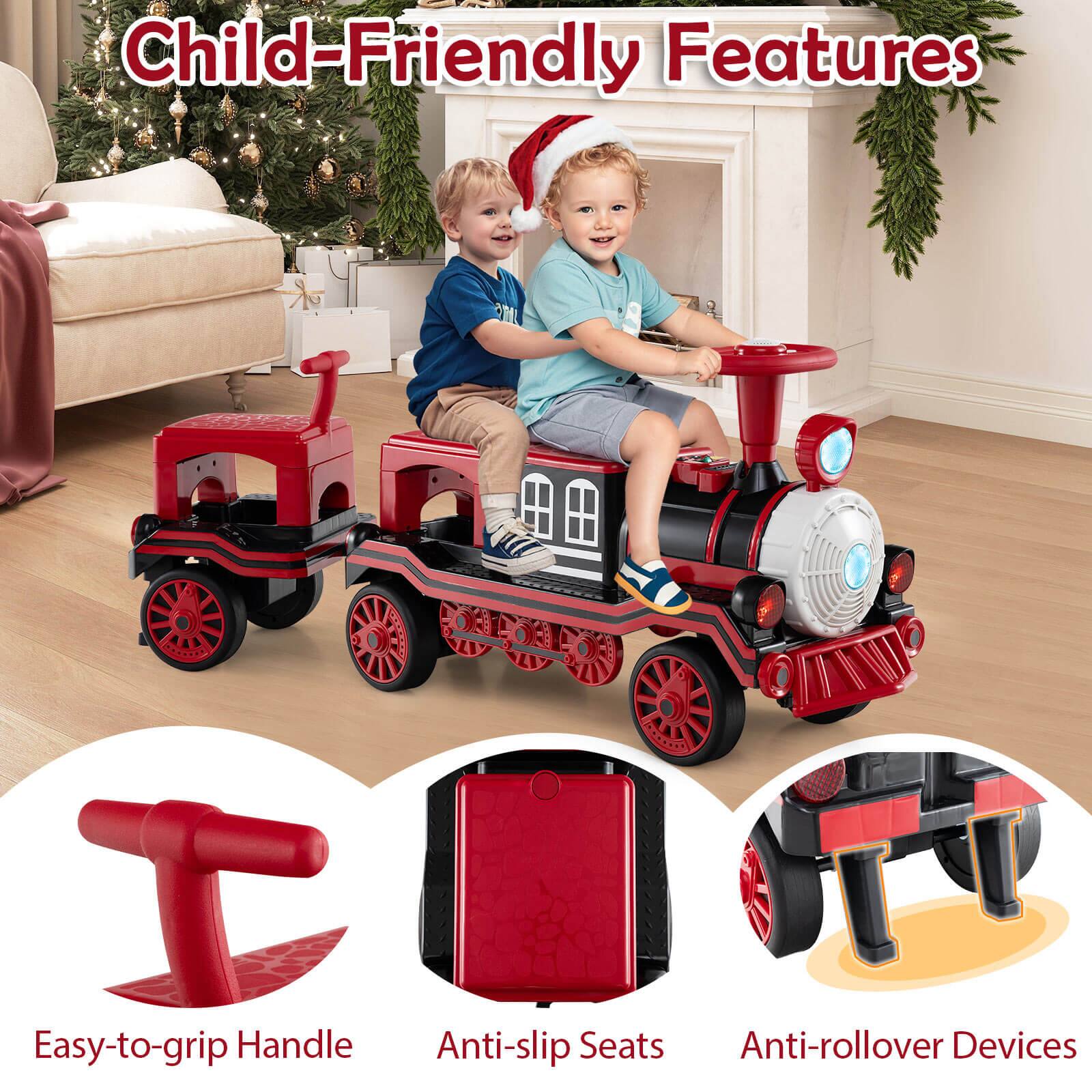 Child-Friendly Features

- Easy-to-grip Handle
- Anti-slip Seats
- Anti-rollover Devices