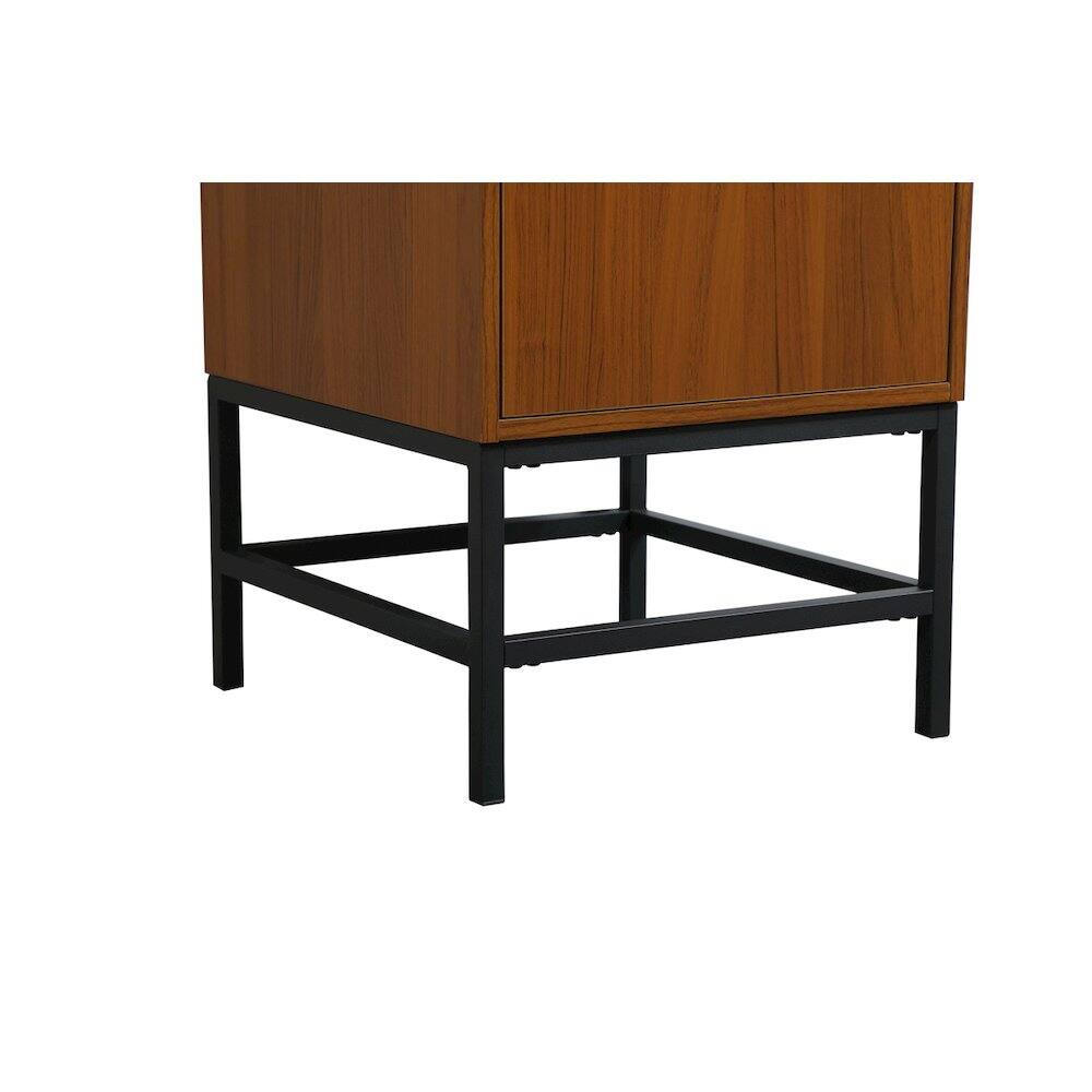 Left. Elegant Kitchen and Bath - 18 Inch Single Bathroom Vanity In Teak - Teak.