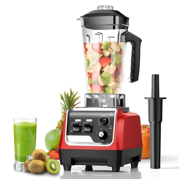 Teendow - 1800W High-Speed Blender & Smoothie Maker with 70oz Pitcher, Self-Cleaning, for Smoothies & Shakes - Red