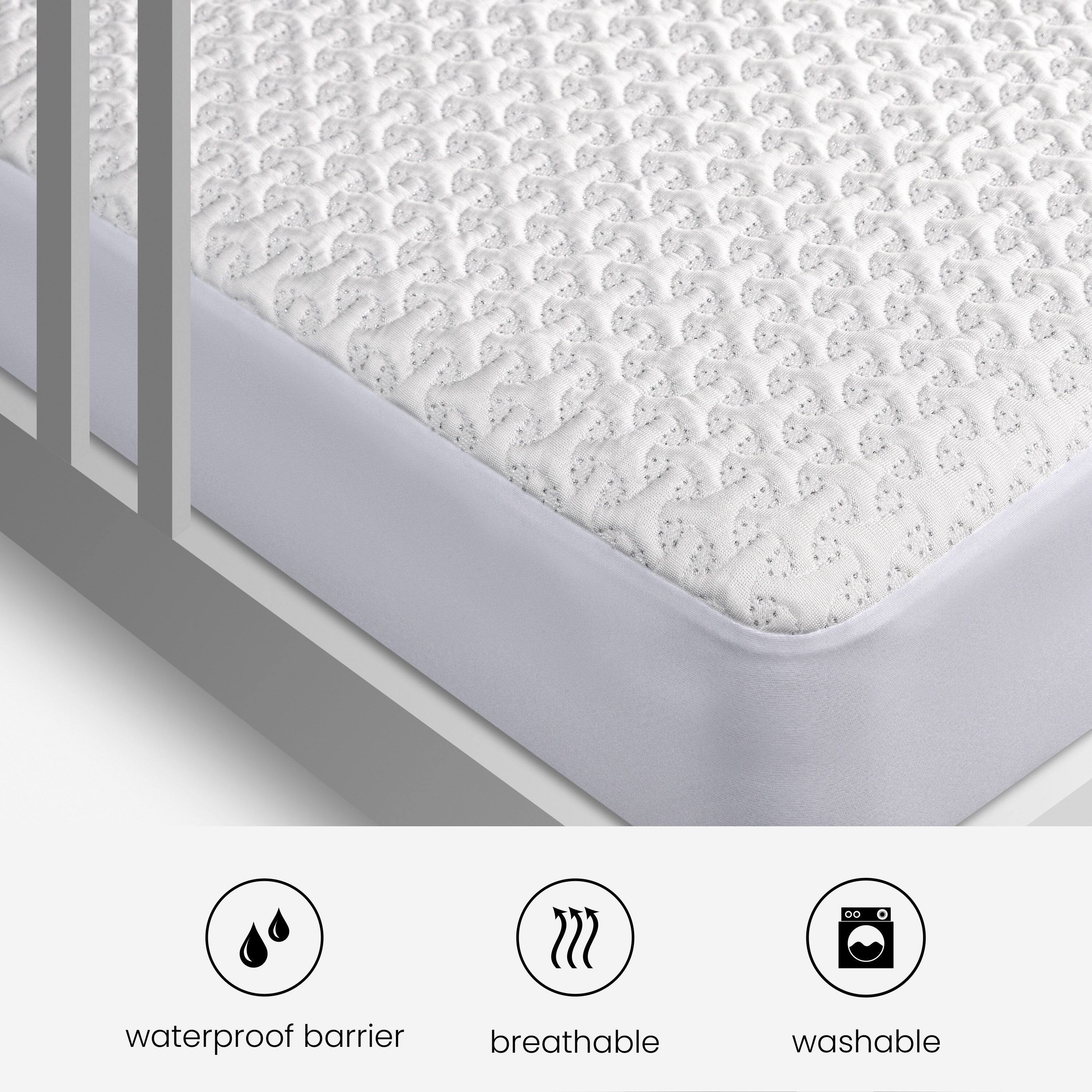 - waterproof barrier
- breathable
- washable