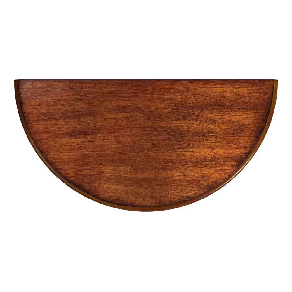 Left. Butler Specialty - Danelle Demilune Console Table - Medium Brown.