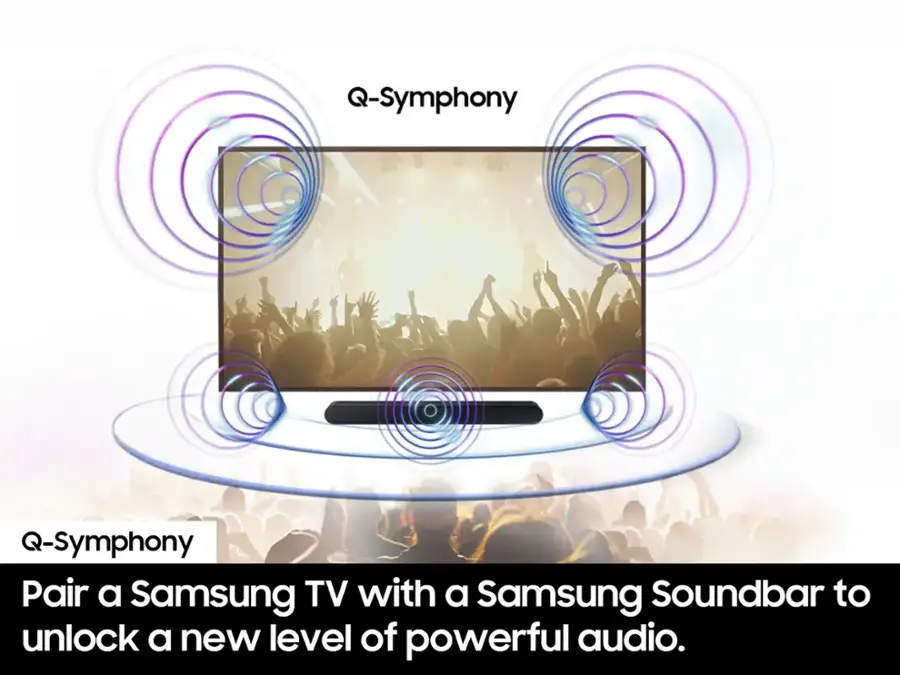 Pair a Samsung TV with a Samsung Soundbar to unlock a new level of powerful audio.