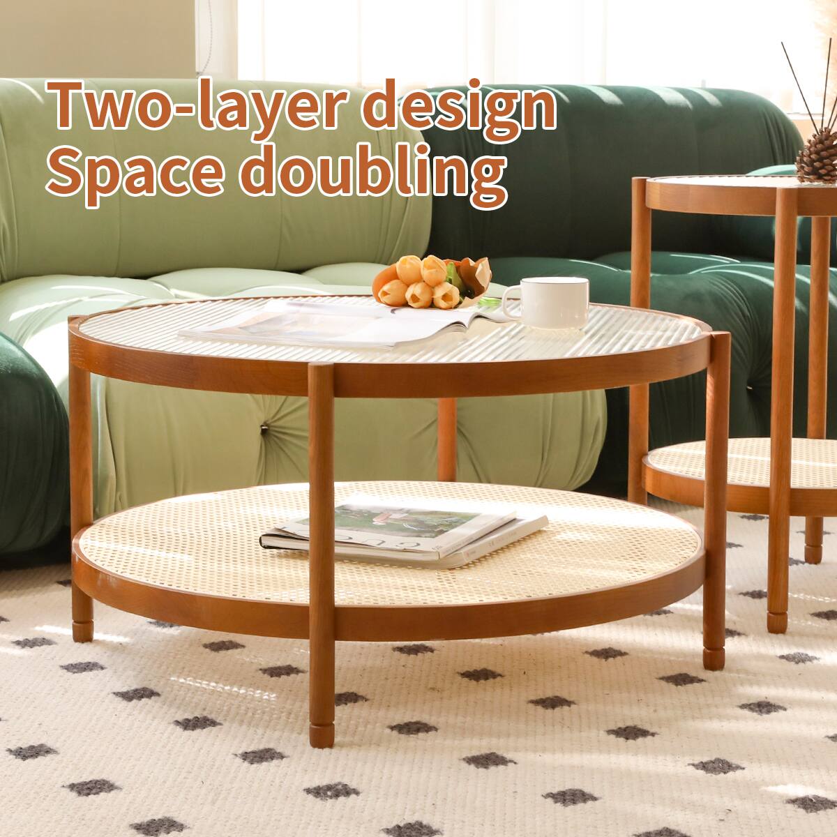 Two-layer design  
Space doubling