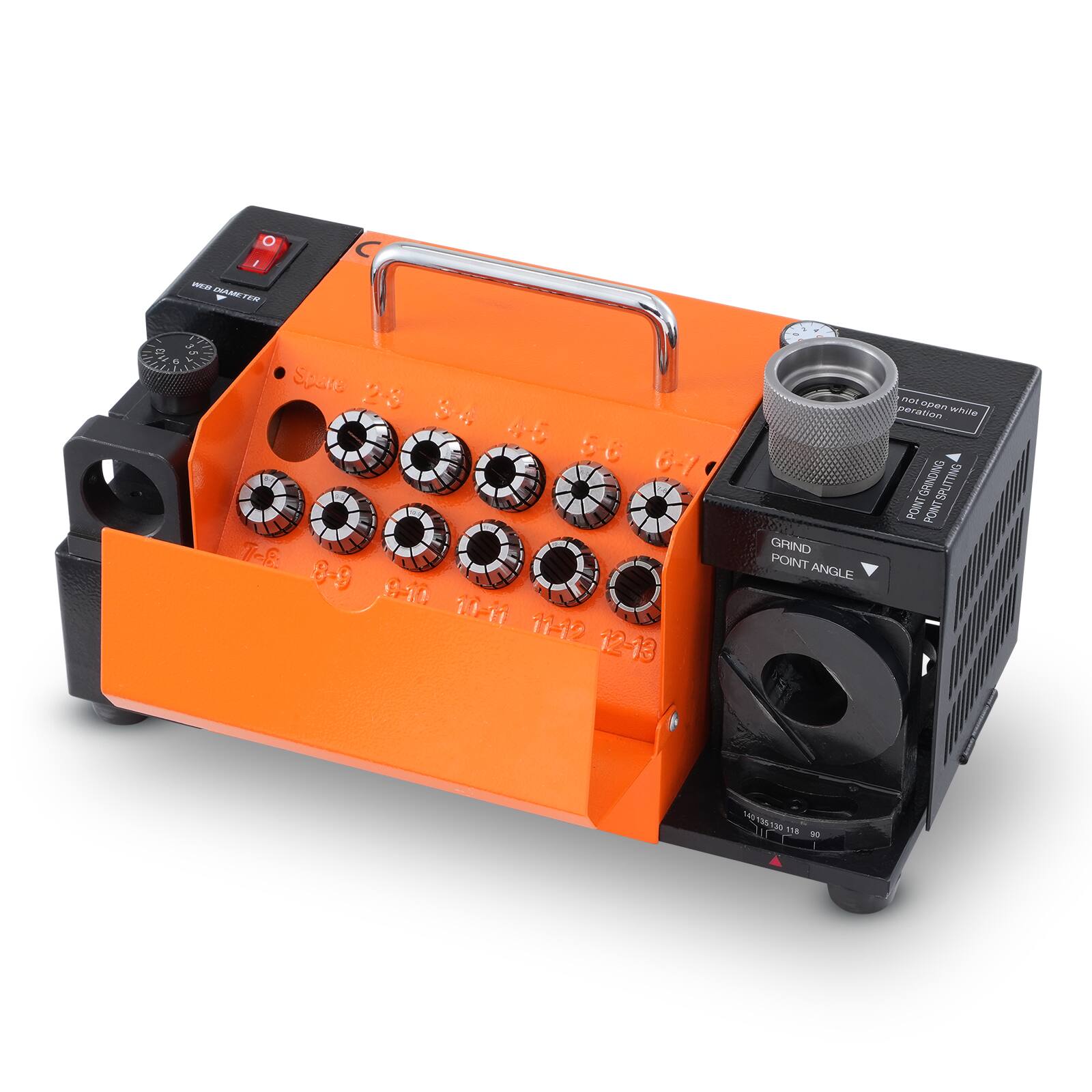 Sure, here is the corrected and grouped text from the image:

- **O / IA ANASITE**
- **zEm C S a**
- **Spire 23 3.5 5e G7 7-1 - 89**
- **THH 1H2 1213**
- **GRIND POINT ANGLE**
- **nar 71?**
- **white peration**
- **INTGRINDING ENUTES**
- **POINT**
- **145195130118 10**

- **56 6-7**
- **11-12 12-13**
- **10-11 9-10**
- **8-9**
- **7-8**
- **6-7**
- **5-6**
- **4-5**
- **3-4**
- **2-3**
- **1-2**

- **not open while operation**
- **GRIND POINT ANGLE**
- **12-13**
- **10-11**
- **9-10**
- **8-9**
- **7-8**
