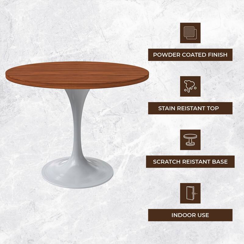 POWDER COATED FINISH  
STAIN RESISTANT TOP  
SCRATCH RESISTANT BASE  
INDOOR USE