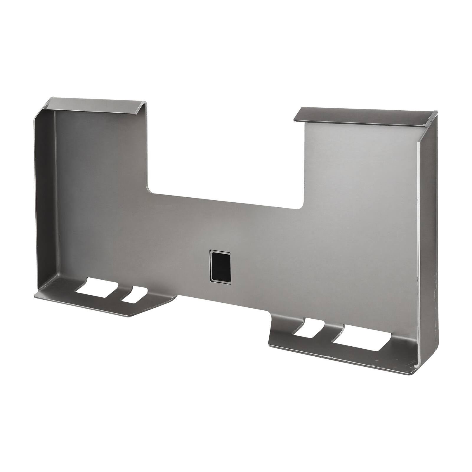 Alt View 5. VEVOR - Skid Steer Attachment Plate, 1/4" Thick Skid Steer Mount Plate with 2.28" Hitch Receiver, Quick Attachment Loader Plates - Black.