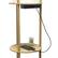 Alt View 15. Simple Designs - Round Etagere Storage Floor Lamp with 2 USB, 1 Outlet - Tan.