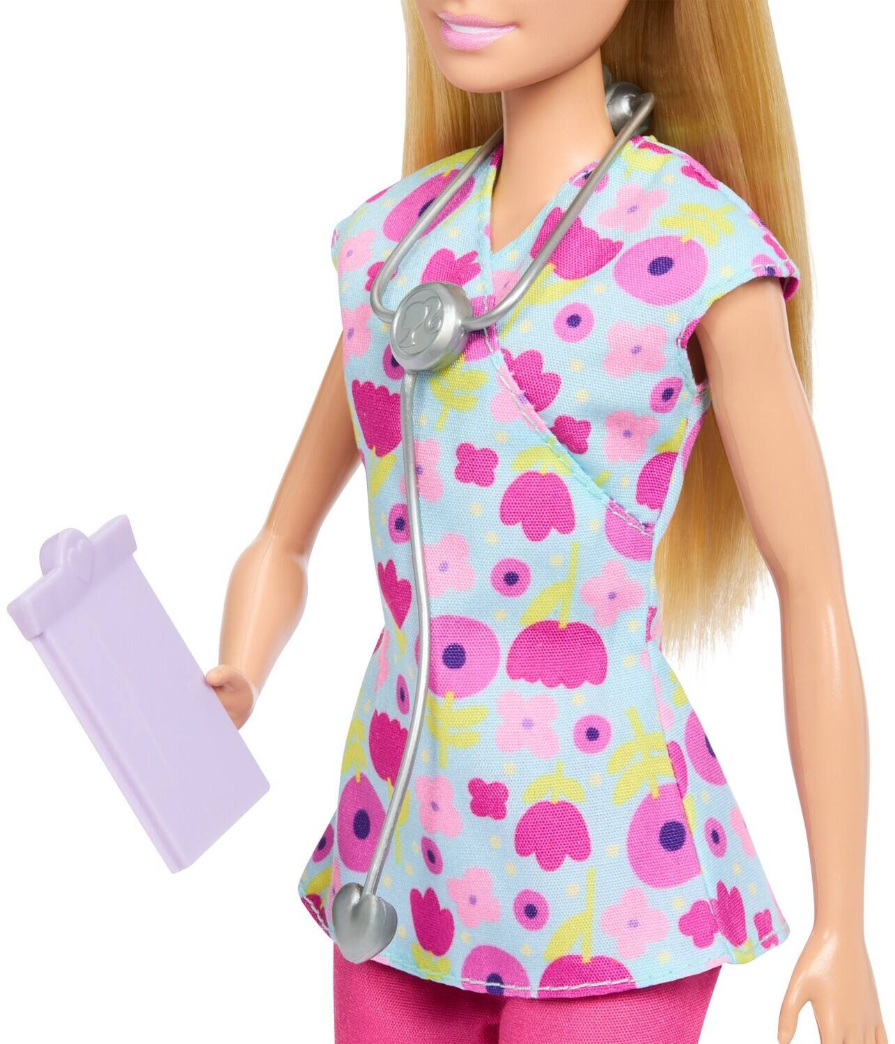 Alt View 3. Mattel - Barbie Careers Baby Doctor Playset with 3 Dolls, Blonde   - COLLECTIBLES - Multicolor.