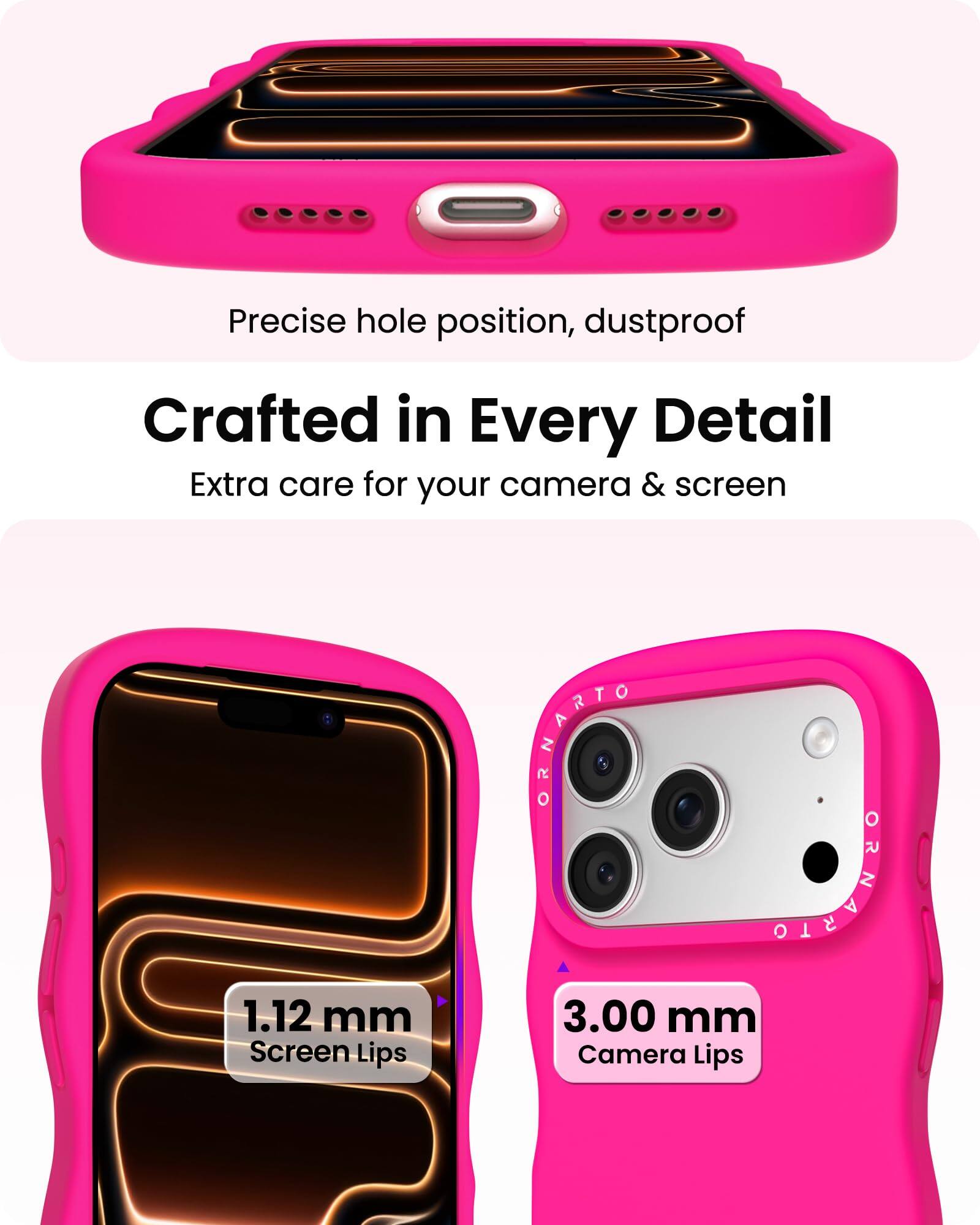 Precise hole position, dustproof

Crafted in Every Detail
Extra care for your camera & screen

1.12 mm Screen Lips

3.00 mm Camera Lips