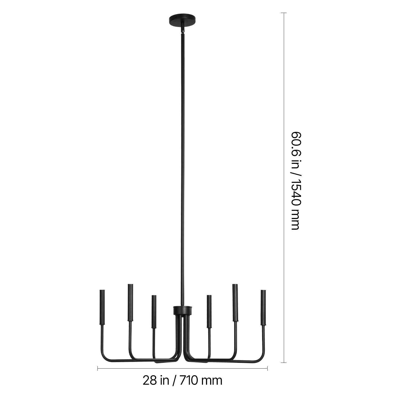 60.6 in / 1540 mm  
28 in / 710 mm