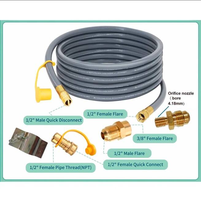 - IVO Orifice nozzle (bore 4.18mm)
- 1/2" Female Flare
- 1/2" Male Quick Disconnect
- 3/8" Female Flare
- 1/2" Male Flare
- 1/2" Female Quick Connect
- 1/2" Female Pipe Thread (NPT)