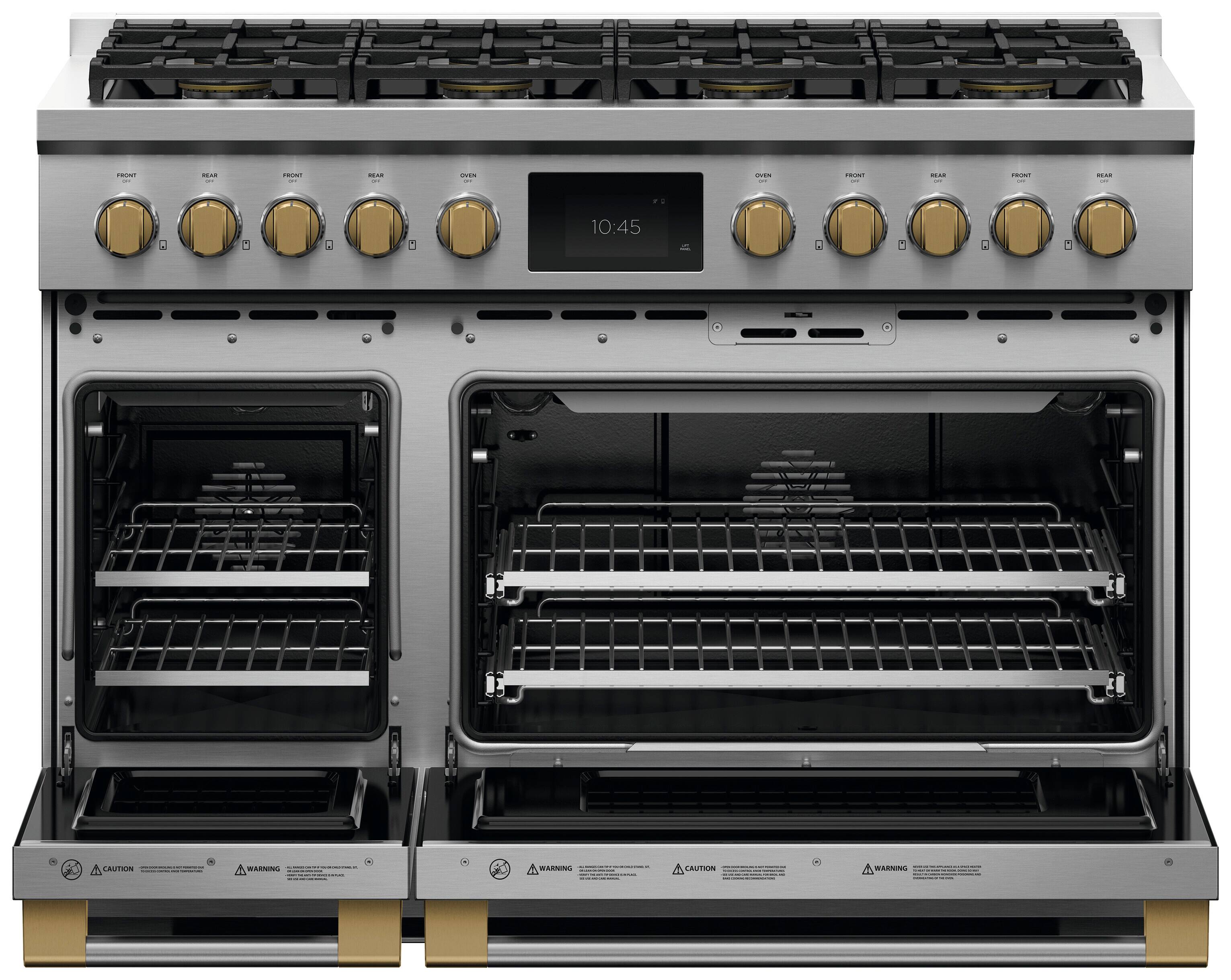 The text on the image reads: "Front - 1 F I 1 OVEN 1 C I PRONT 1 TROT 10:45".