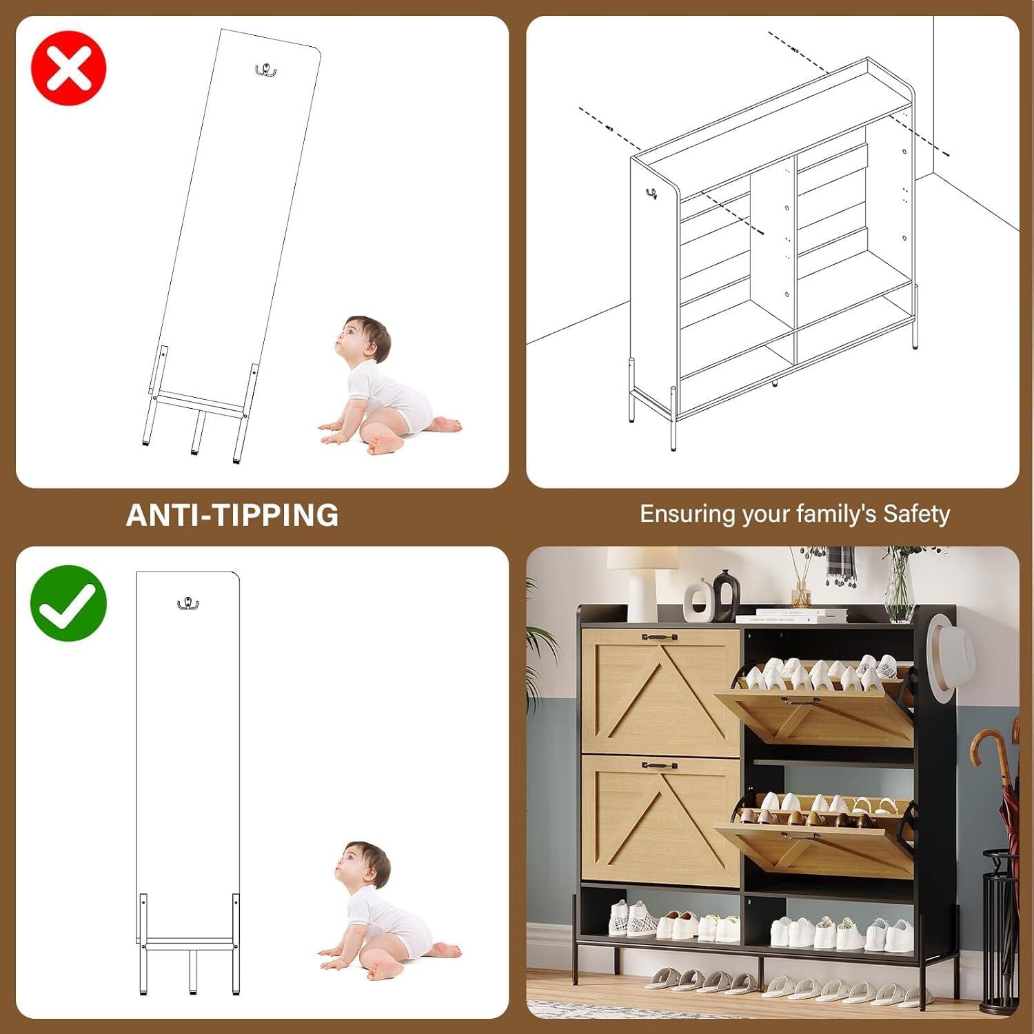 ANTI-TIPPING  
Ensuring your family's Safety  

ANTI-TIPPING  
Ensuring your family's Safety