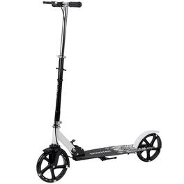 Topteng - Foldable Kick Scooter for Adult & Teen–8" Luminous PU Wheel,Dual Brakes,Anti-Slip Deck,Height Adjustable,Fit for Commute - Black