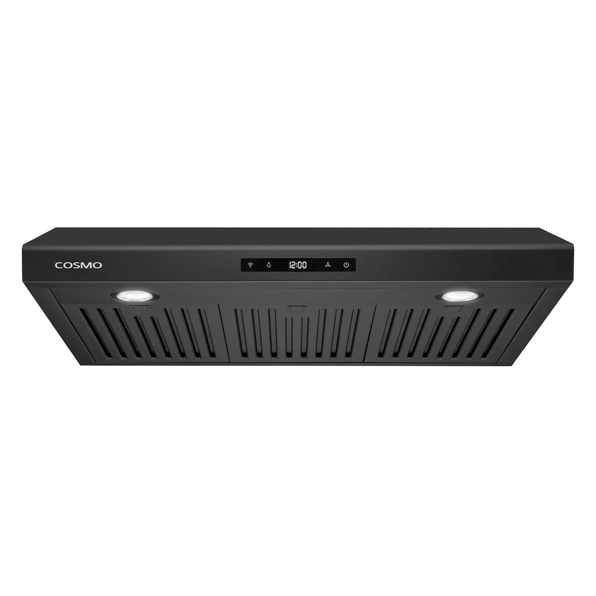 COSMO - 30 inches - Convertible - Under cabinet Range Hood - Matte Black