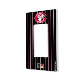 Keyscaper - Cincinnati Reds 1978-1992 Cooperstown Pinstripe Single Rocker Light Switch Plate - Multicolor
