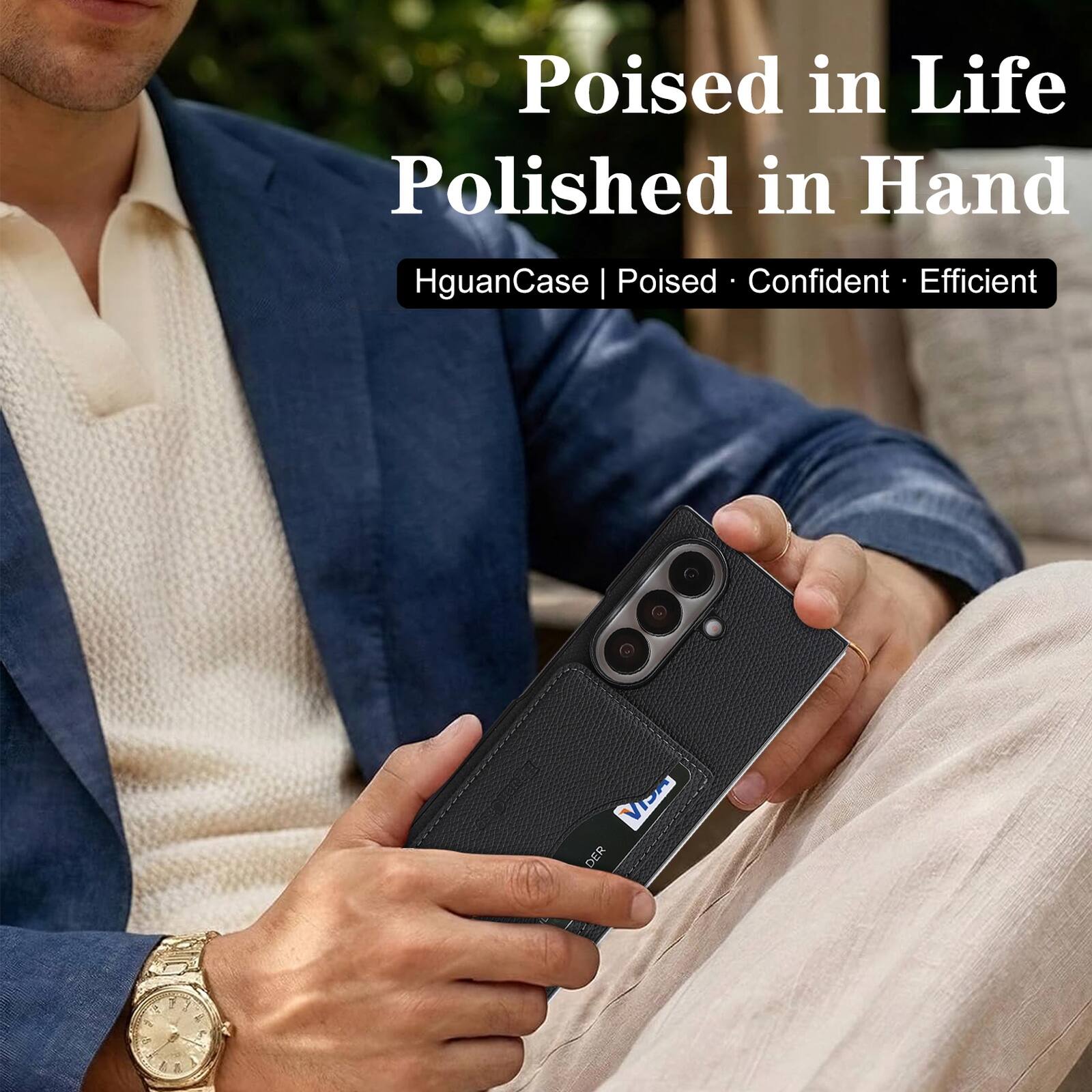 Poised in Life Polished in Hand  
HguanCase | Poised · Confident · Efficient