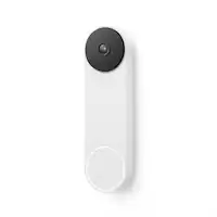 Google - Nest Wi-Fi Video Doorbell - Battery Operated - Snow - Front_Zoom