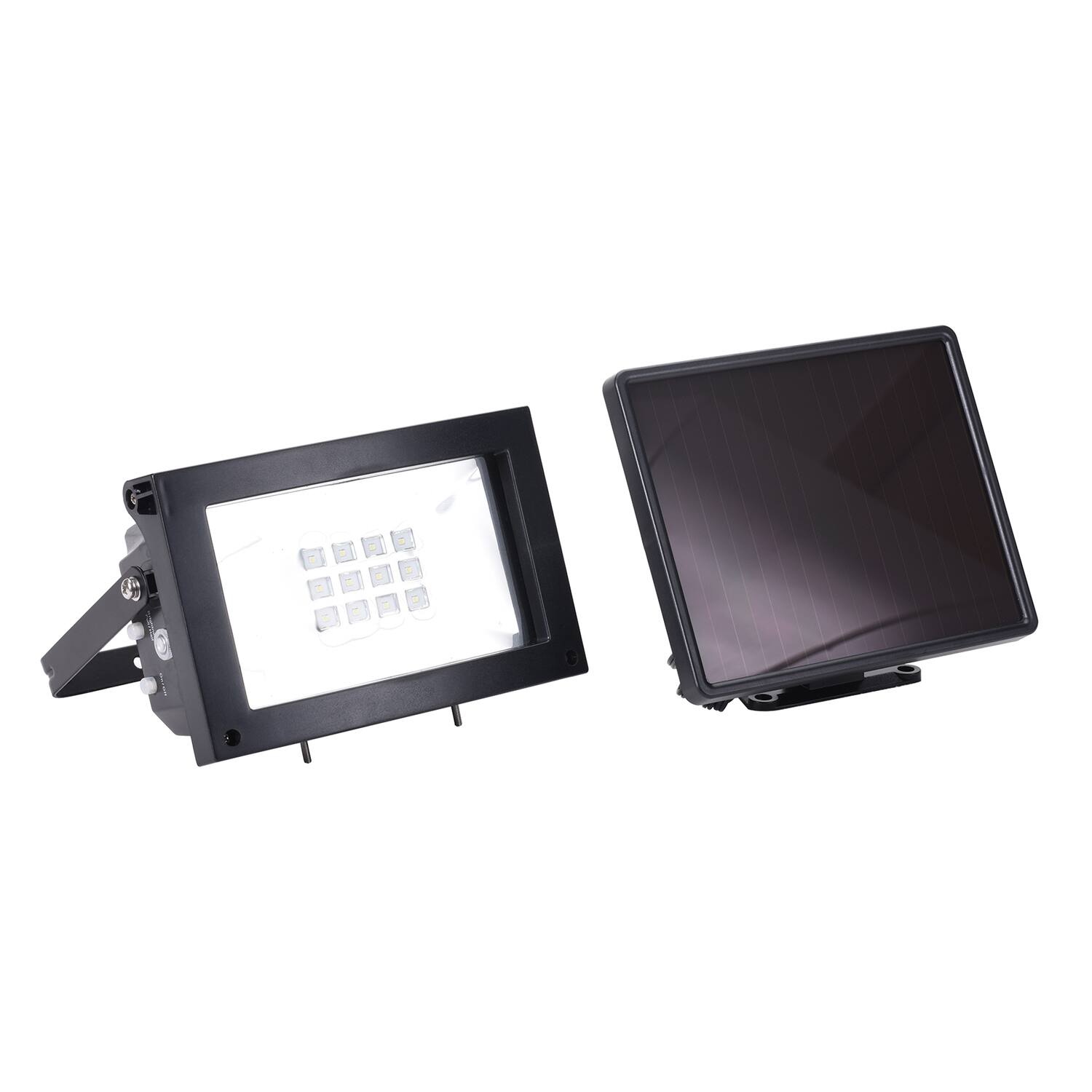 Left. MAXSA Innovations - Maxsa Innovations 40331 Solar-powered Ultrabright Flood Light - black.